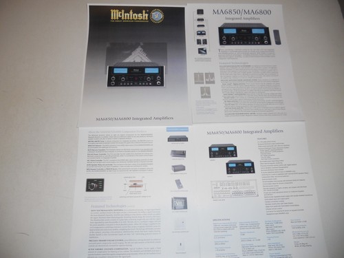Mcintosh ma6800 6850 - mcintosh, brochure